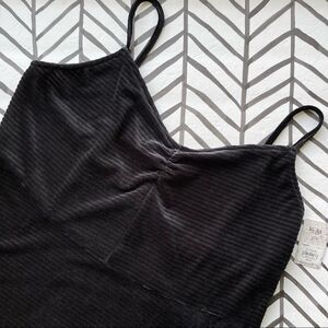 NWT Mudd Velvet Black Tank Layering Dress